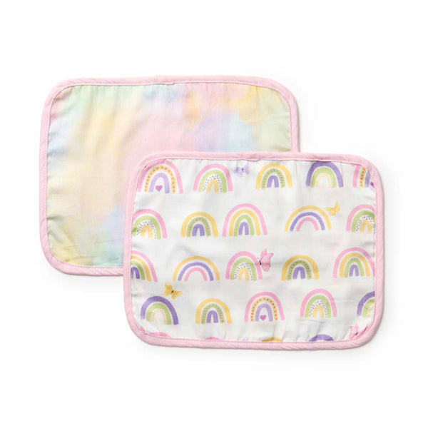 Alcazie Set of 2 Organic Rai Pillow Cover - Rainbow Dreams
