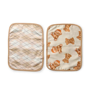 Alcazie Set of 2 Organic Rai Pillow Cover - Cuddle Bear