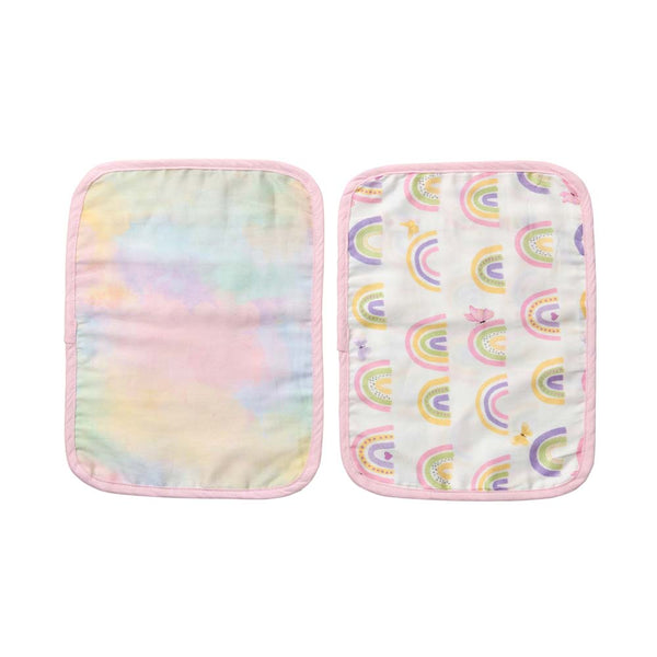 Alcazie Set of 2 Organic Rai Pillow Cover - Rainbow Dreams