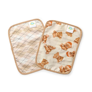 Alcazie Set of 2 Organic Rai Pillow Cover - Cuddle Bear