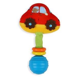 Newborn Play Kit With High Contrast Cards, Toy Rattles And Teethers 6 Items 0-12M - Multicolour