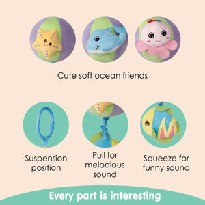 Alcazie Ocean Friends Multicolour Pulling Toy