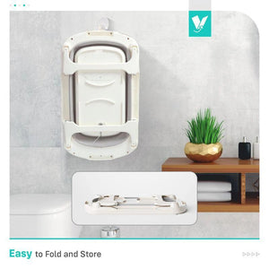 Alcazie Bubble Double Smart Baby Bath Tub With Smart Water Temperature Plug