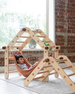 Hammock attachment for Transformable Pikler Triangle