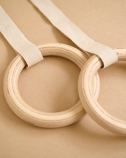 Gymnastic Rings or “Roman” Rings Attachment for Transformable Pikler Triangle