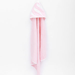 Alcazie Baby Bamboo Cotton Hooded Towel - Strawberry Swirl