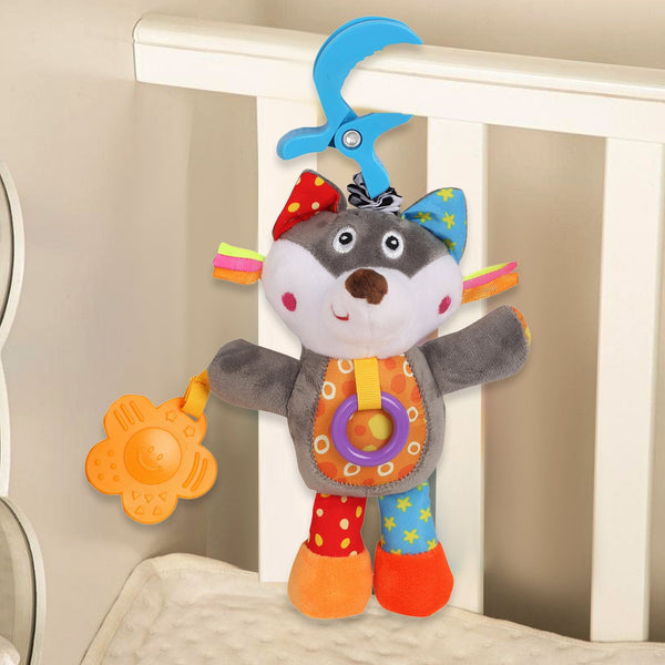 Alcazie Puppy Love Multicolour Hanging Pulling Toy With Teether