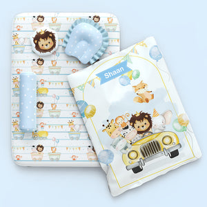 Alcazie 6 Pc Organic New Born Bed Set - Joy Ride