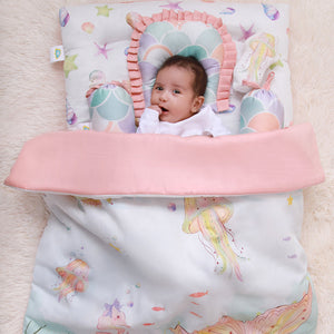 Alcazie 6 Pc Organic New Born Bed Set - Sea Fantasy