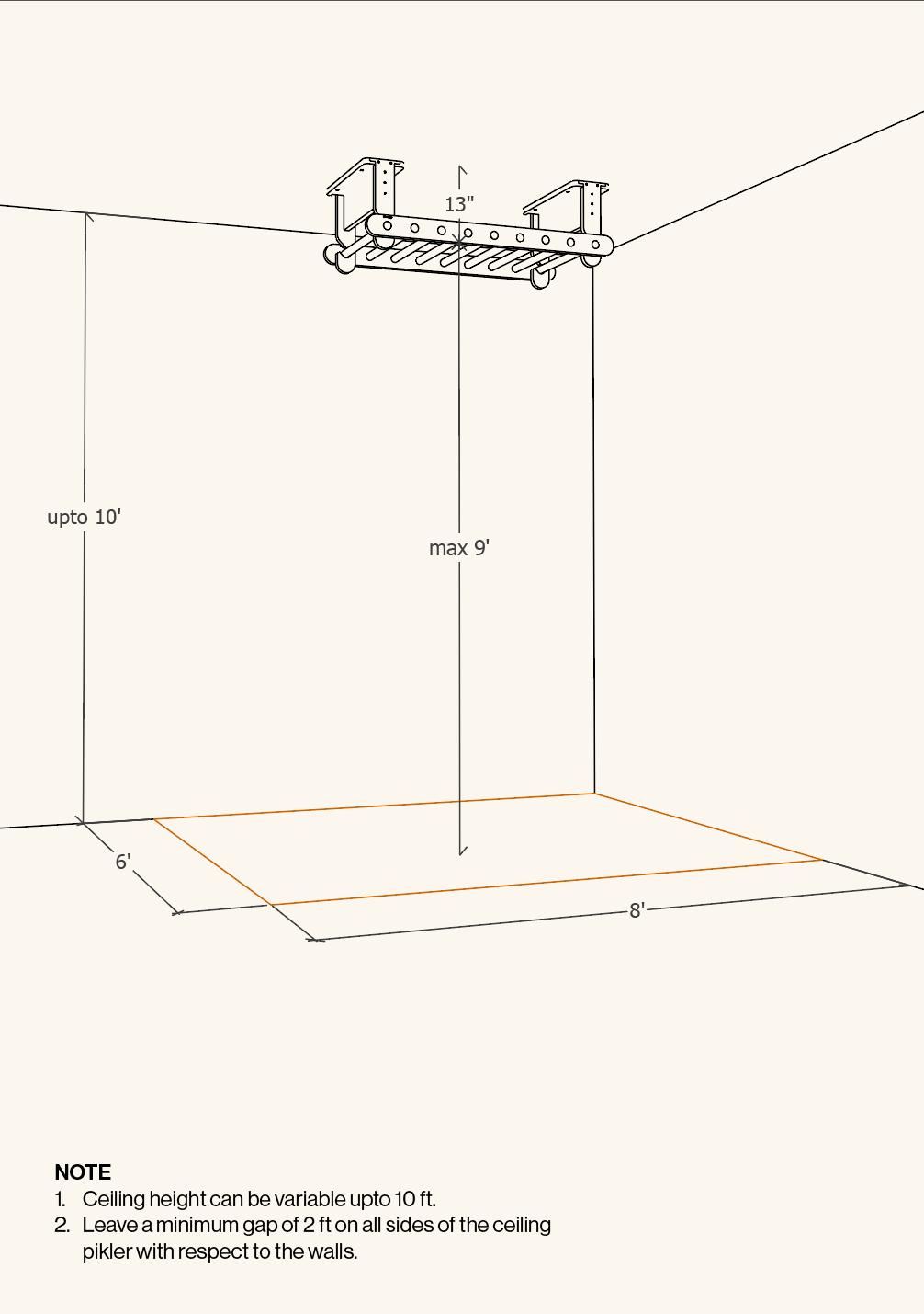 Bloon Ceiling Pikler Jungle Gym