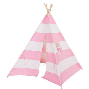 Alcazie Tent/Tepee - Pink and White Striped