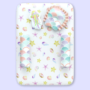 Alcazie 5 Pc Organic New Born Bed Set - Sea Fantasy