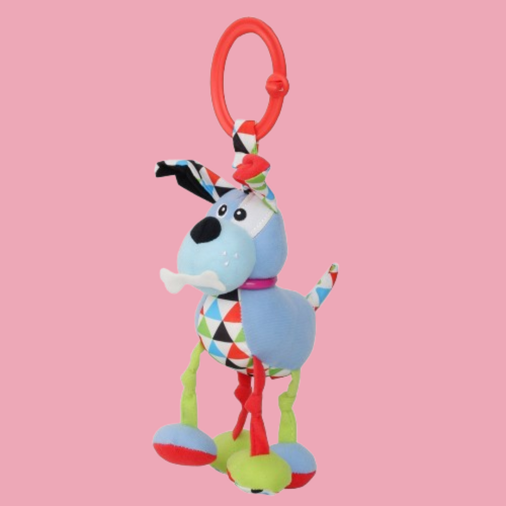 Alcazie Puppy Blue Hanging Toy With Vibrations