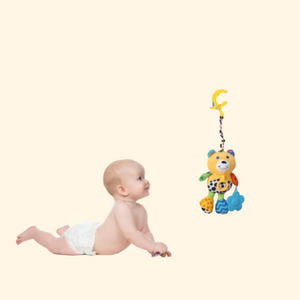 Alcazie Animal Yellow Hanging Pulling Toy With Teether