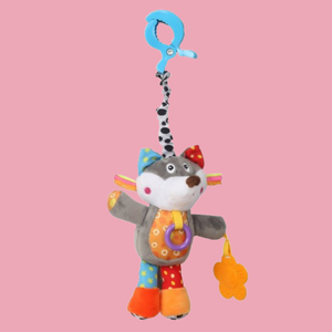 Alcazie Puppy Love Multicolour Hanging Pulling Toy With Teether