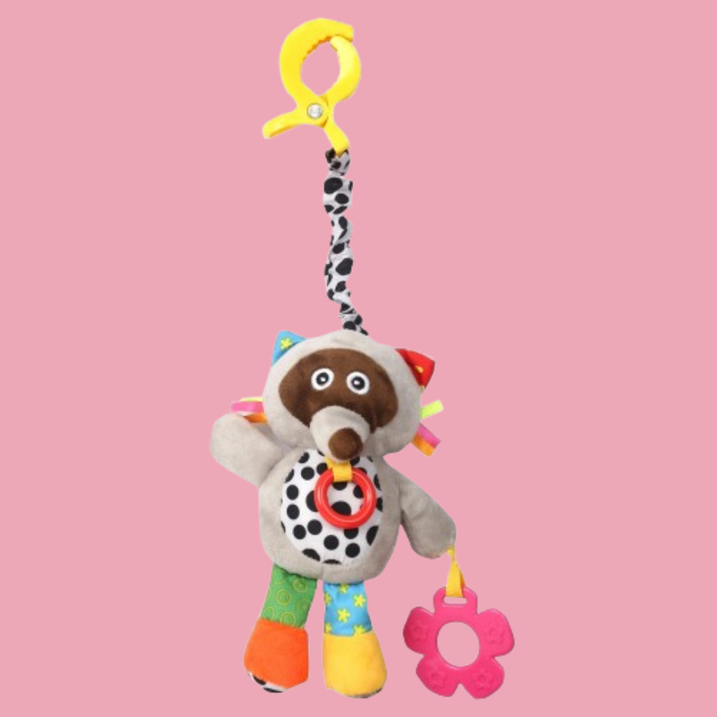 Alcazie Star's Favourite Grey Hanging Pulling Toy With Teether