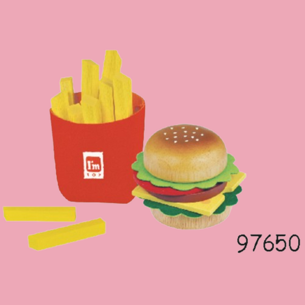 Alcazie I'M Toy Burger & Fries Play Set