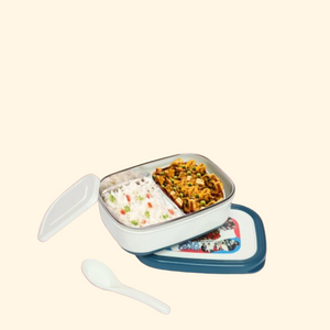 Alcazie BTS stainless Steel 2 compartment lunch box