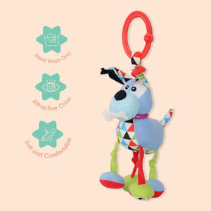 Alcazie Puppy Blue Hanging Toy With Vibrations