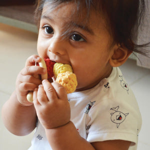 Wooden Teether and Rattle Rings