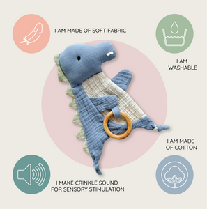 Alcazie Dinosaur Crinkle Toy