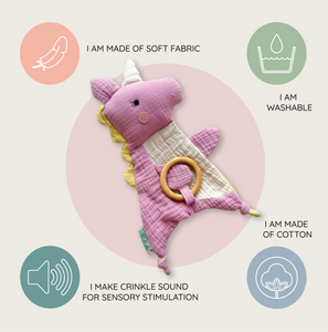 Alcazie Unicorn Crinkle Toy